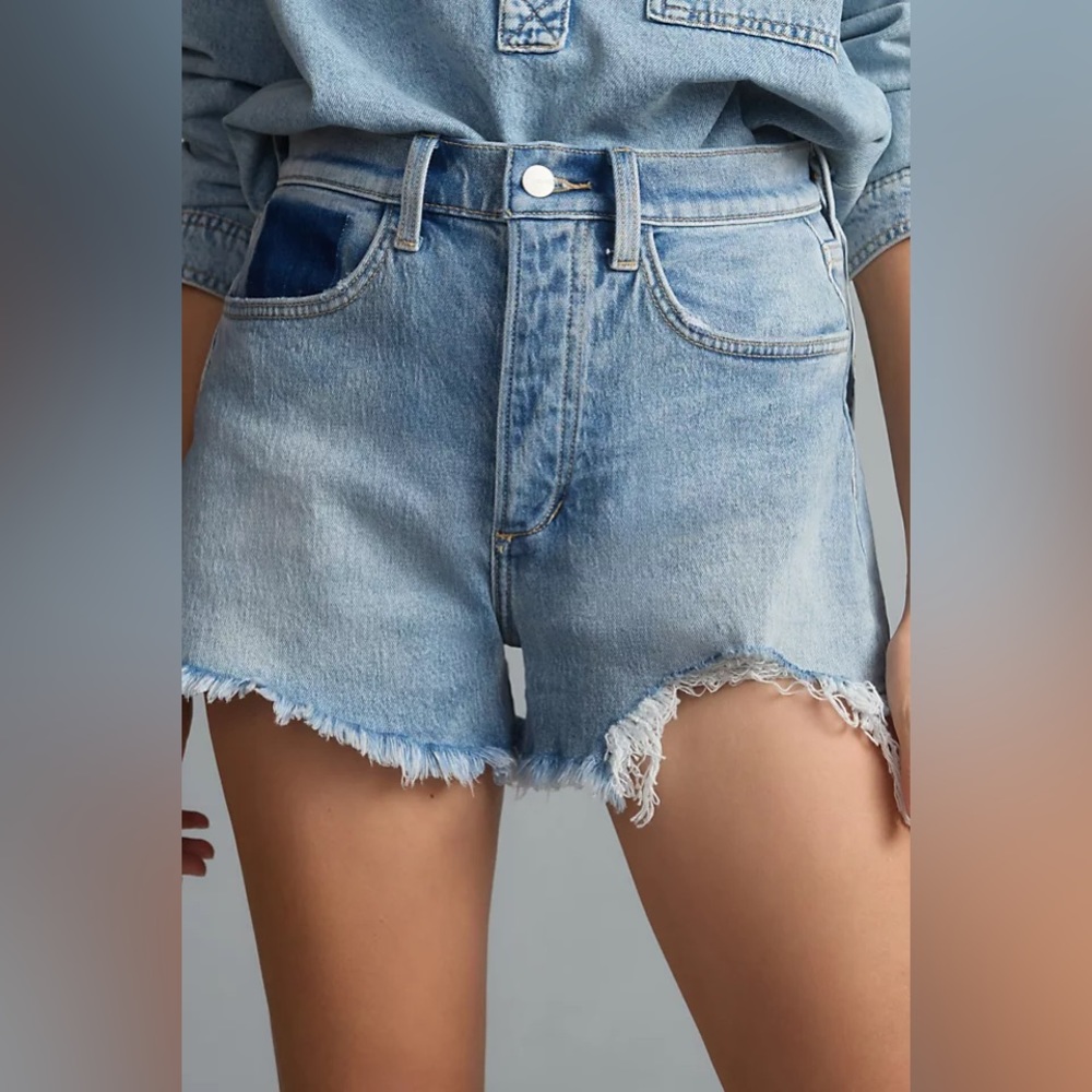 ✨ Anthropologie The Alex High-Rise Relaxed Shorts Sz 32
